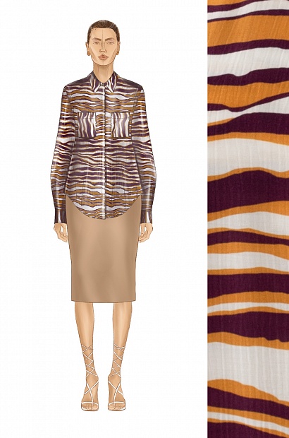 61979-1 Рубашка женская - SUMMER 2024