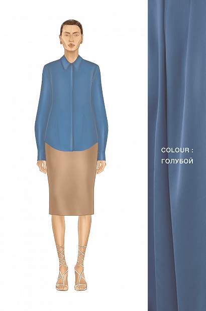 61975-2 Рубашка женская - SUMMER 2024