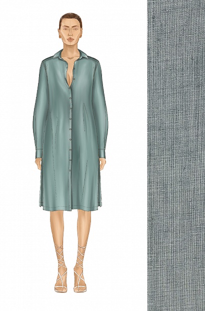 61964-1 Рубашка женская - SUMMER 2024