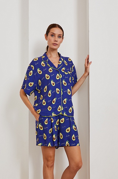 56423+56424 Пижама с шортами женская - WINTER 2021-2022