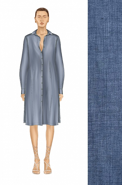 61964-2 Рубашка женская - SUMMER 2024