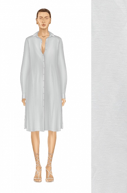 61964-3 Рубашка женская - SUMMER 2024