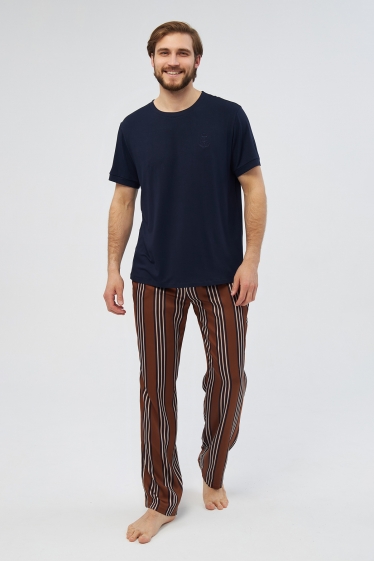 51833-1-1-1+61661 Пижама с брюками мужская - LAETE (51833-1-1-1+61661)