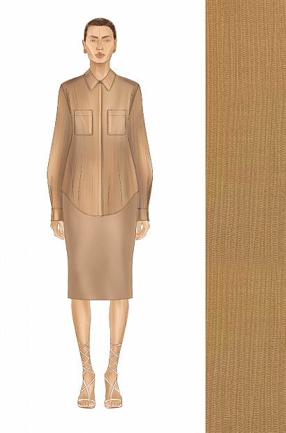 61979-2 Рубашка женская - SUMMER 2024