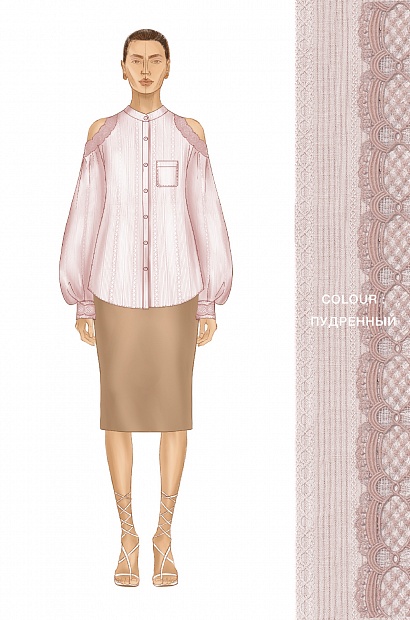 55487-2 Рубашка женская - SUMMER 2024