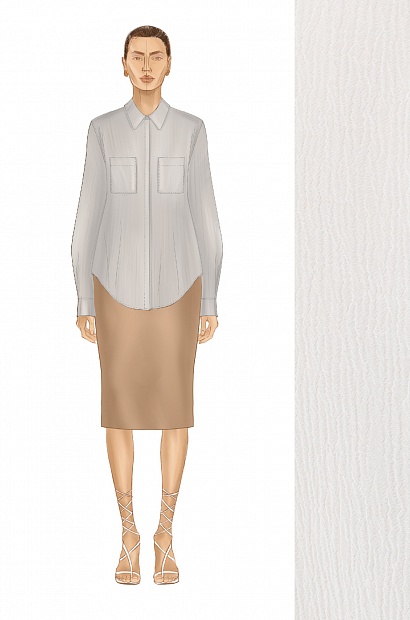 61979-3 Рубашка женская - SUMMER 2024