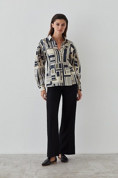 55452-5 Рубашка женская  WINTER 2022-2023